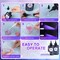 UV Resin with Light - 400g Hard Type Crystal Clear Ultraviolet Curing UV Resin Kit, 8 Lamp Beads UV Light(Non-Battery), UV Resin with Light for Craft Jewelry Making